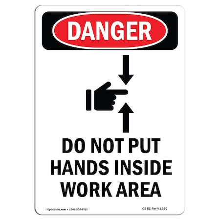 OSHA Danger Sign - Do Not Put Hands Inside | 10 Pack of Decals | Protect Your Business, Construction Site, Warehouse & Shop Area | ?Made in The USA